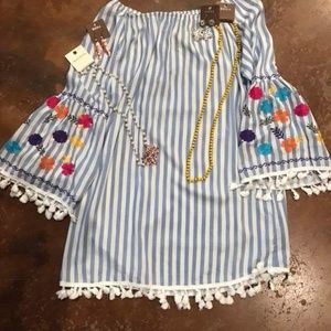 Fiesta NWT dress W/ New Necklace